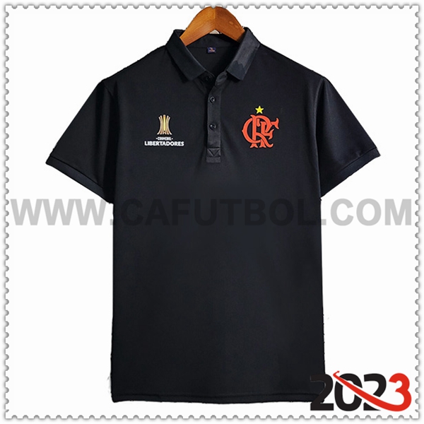 Camiseta Polo Flamengo Negro 2023 2024