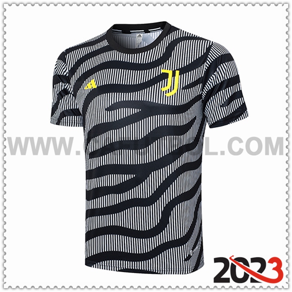 Camiseta Entrenamiento Juventus Negro/Gris 2023 2024 -02