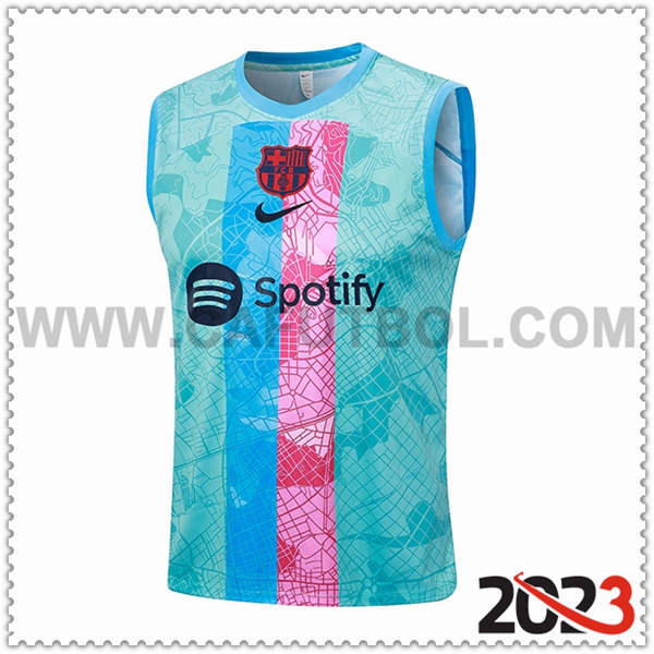 Chalecos de Futbol FC Barcellona Verde/Rosa 2023 2024