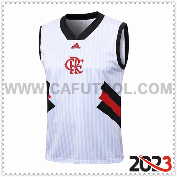 Chalecos de Futbol Flamengo Blanco 2023 2024 -05