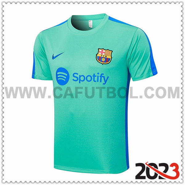 Camiseta Entrenamiento FC Barcellona Verde 2023 2024 -05