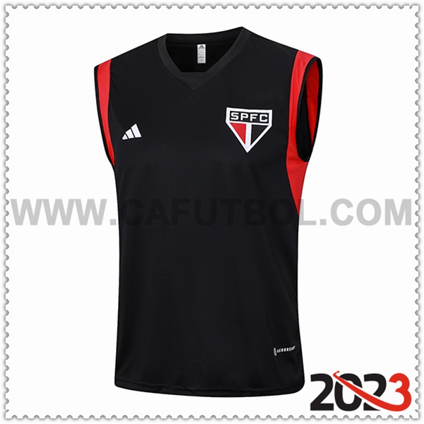 Chalecos de Futbol Sao Paulo FC Negro 2023 2024