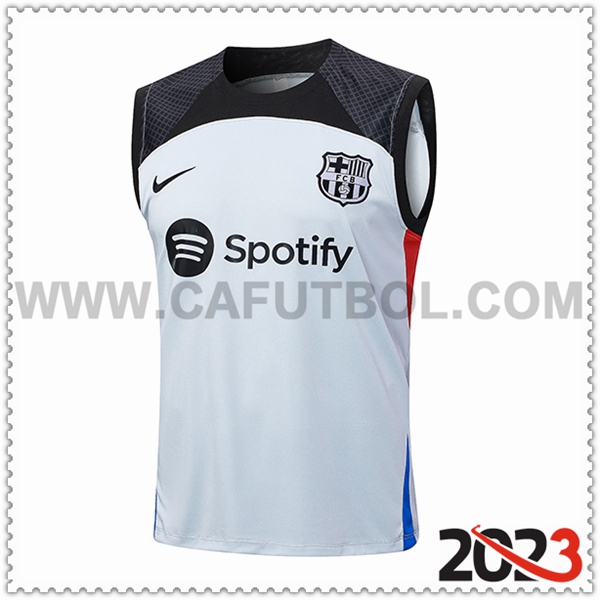 Chalecos de Futbol FC Barcellona Gris 2023 2024 -02