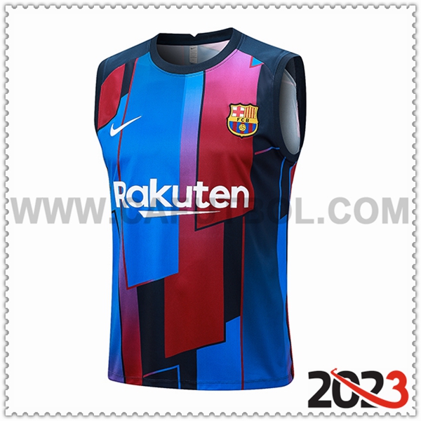 Chalecos de Futbol FC Barcellona Azul 2023 2024 -03