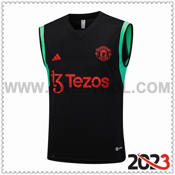 Chalecos de Futbol Manchester United Negro 2023 2024 -05