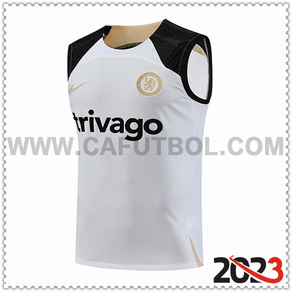 Chalecos de Futbol FC Chelsea Blanco 2023 2024 -03