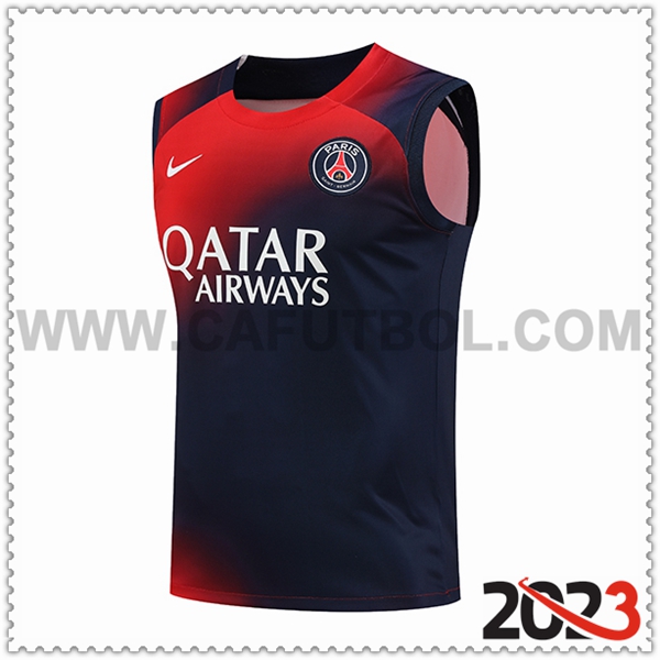 Chalecos de Futbol PSG Rojo/Azul 2023 2024