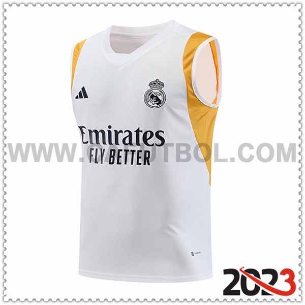 Chalecos de Futbol Real Madrid Blanco 2023 2024 -05