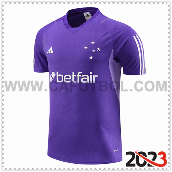 Camiseta Entrenamiento Cruzeiro Violeta 2023 2024