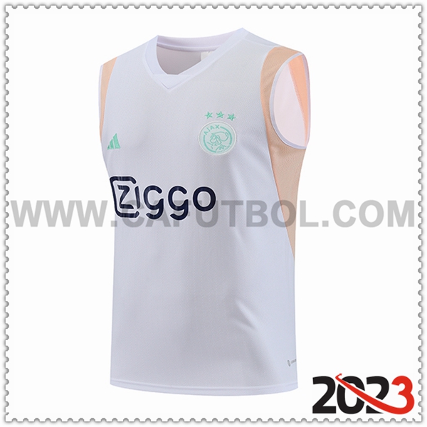 Chalecos de Futbol Ajax Blanco 2023 2024 -02