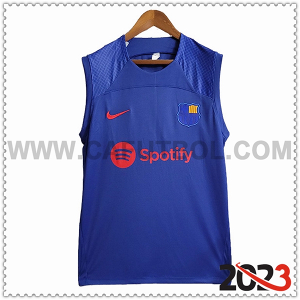 Chalecos de Futbol FC Barcellona Azul marino 2023 2024