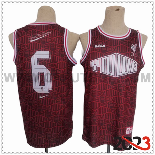 Camisetas Los Angeles Lakers (James #6) 2023/24 Rojo