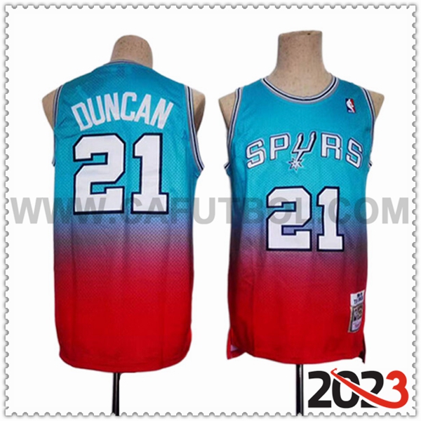 Camisetas San Antonio Spurs (IVERSON #21) 2023/24 Rojo/Azul