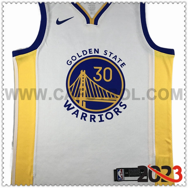 Camisetas Golden State Warriors (CURRY #30) 2023/24 Blanco -02