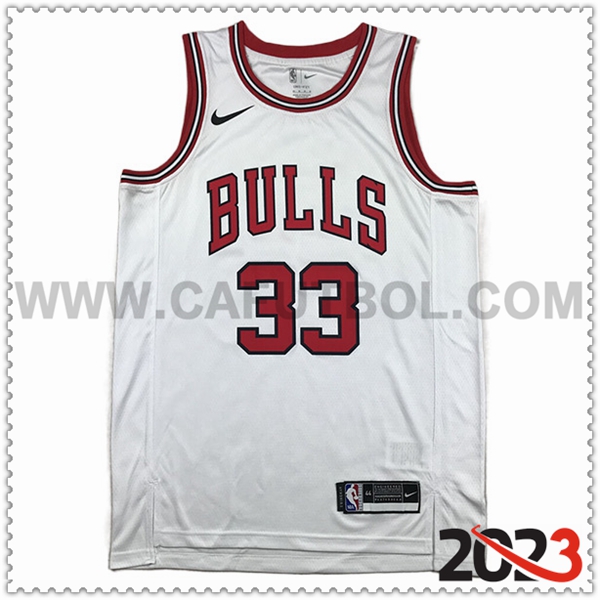 Camisetas Chicago Bulls (PIPPEN #33) 2023/24 Blanco -04