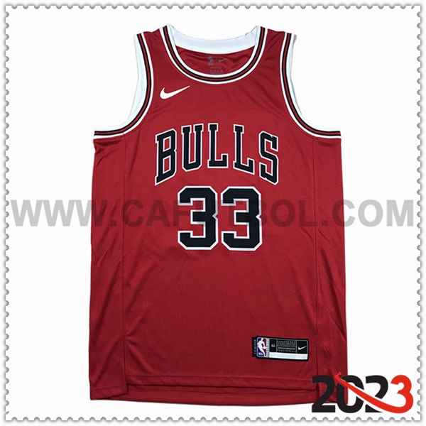 Camisetas Chicago Bulls (PIPPEN #33) 2023/24 Rojo -02