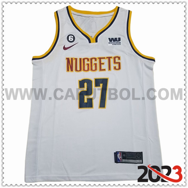 Camisetas Denver Nuggets (MURRAY #27) 2023/24 Blanco -03