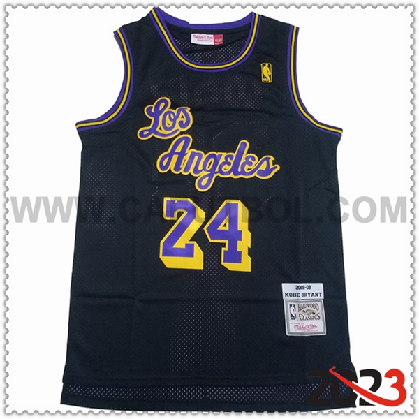 Camisetas Los Angeles Lakers (BRYANT #24) 2023/24 Negro -04