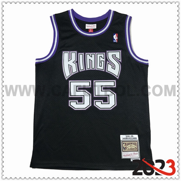 Camisetas Sacramento Kings (WILLIAMS #55) 2023/24 Negro