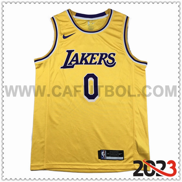 Camisetas Los Angeles Lakers (YOUNG #0) 2023/24 Amarillo