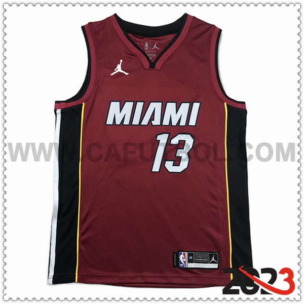 Camisetas Miami Heat (ADEBAYO #13) 2023/24 Rojo -03