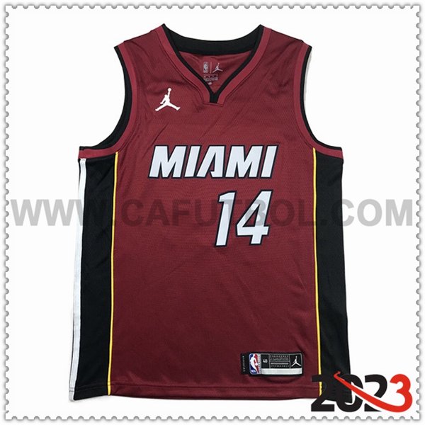 Camisetas Miami Heat (HERRO #14) 2023/24 Rojo -03