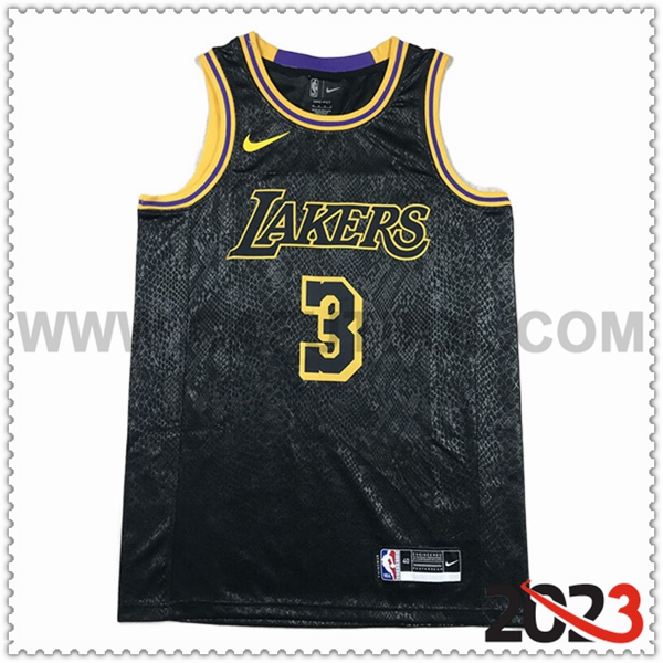 Camisetas Los Angeles Lakers (DAVIS #3) 2023/24 Negro