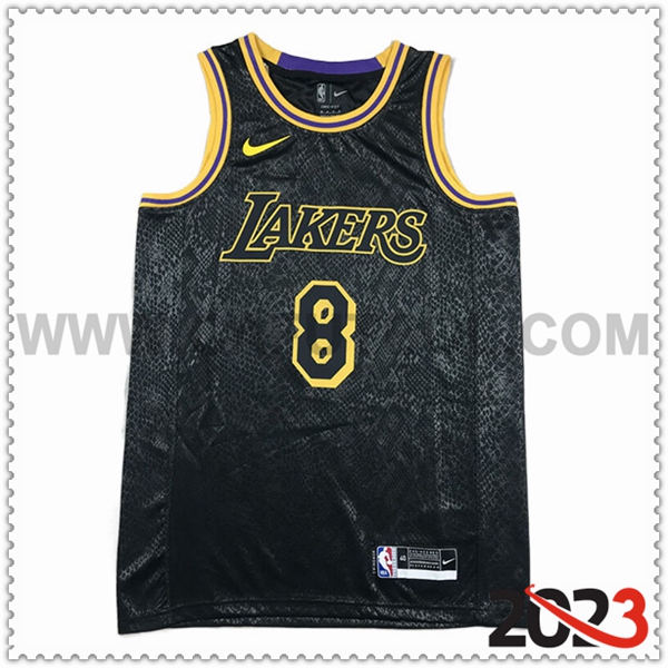 Camisetas Los Angeles Lakers (BRYANT #8) 2023/24 Negro -02