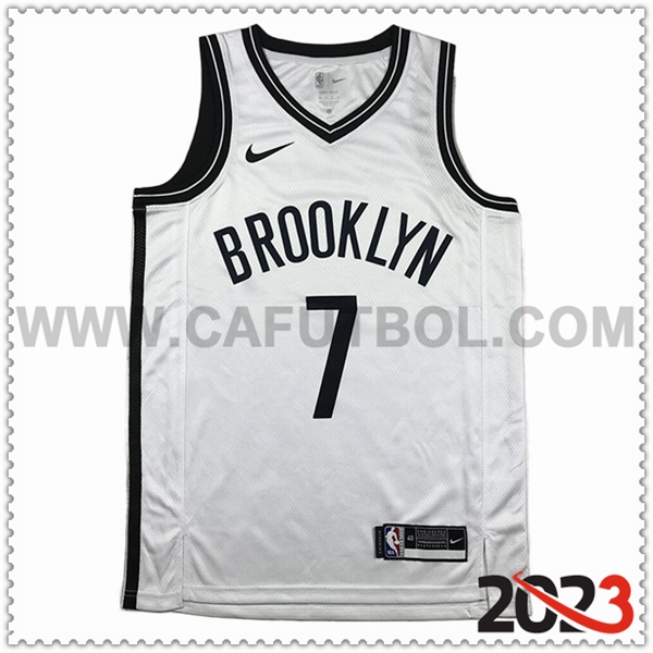 Camisetas Brooklyn Nets (DURANT #7) 2023/24 Blanco