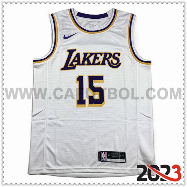 Camisetas Los Angeles Lakers (REAVES #15) 2023/24 Blanco -02