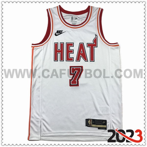 Camisetas Miami Heat (LOWRY #7) 2023/24 Blanco -02