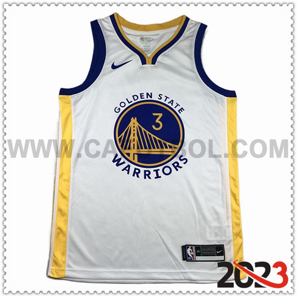 Camisetas Golden State Warriors (PAUL #3) 2023/24 Blanco