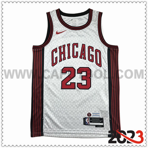 Camisetas Chicago Bulls (JORDAN #23) 2023/24 Blanco -04