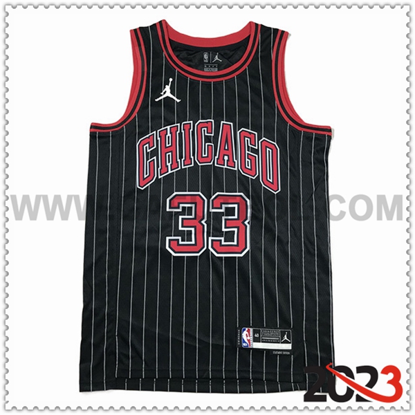 Camisetas Chicago Bulls (PIPPEN #33) 2023/24 Negro -02