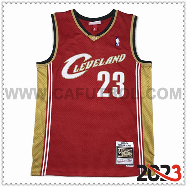 Camisetas Cleveland Cavaliers (JAMES #23) 2023/24 Rojo