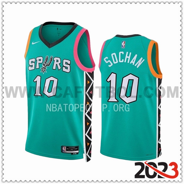 Camisetas San Antonio Spurs (SOCHAN #10) 2023/24 Verde