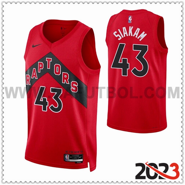 Camisetas Toronto Raptors (SIAKAM #43) 2023/24 Rojo