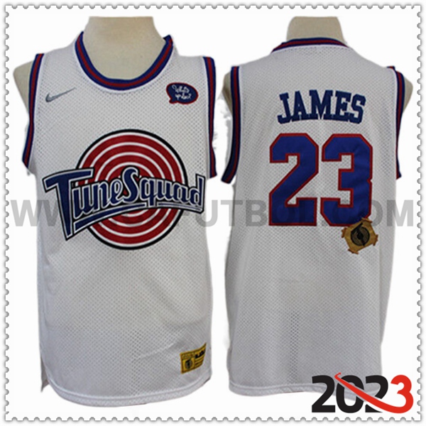 Camisetas Los Angeles Lakers (JAMES #23) 2023/24 Blanco -02