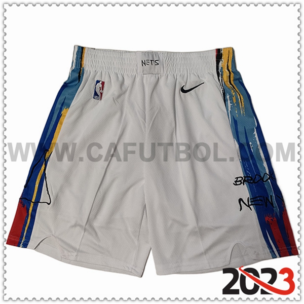 Cortos NBA Brooklyn Nets 2023/24 Blanco