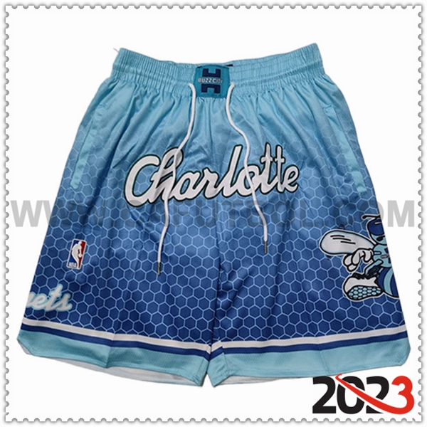 Cortos NBA Charlotte Hornets 2023/24 Azul Claro