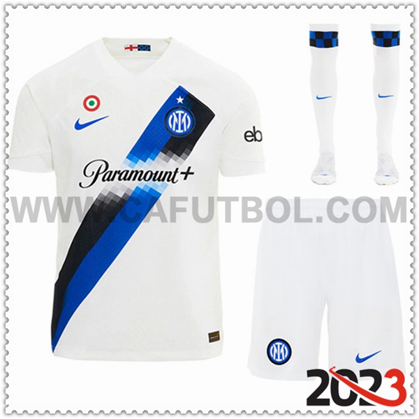 Segunda Equipacion del Inter Milan (Pantalones + Calcetines) 2023 2024