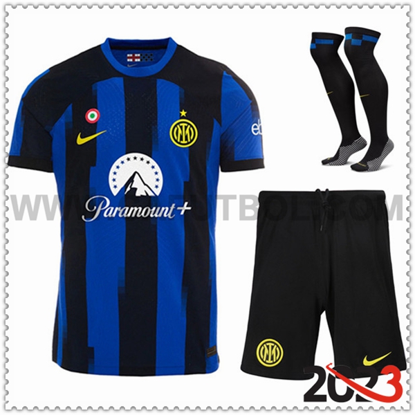 Primera Equipacion del Inter Milan (Pantalones + Calcetines) 2023 2024