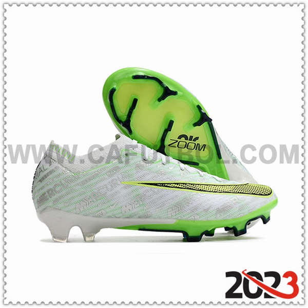 Nike Zapatos de Futbol Air Zoom Mercurial Superfly IX Elite FG Blanco/Verde