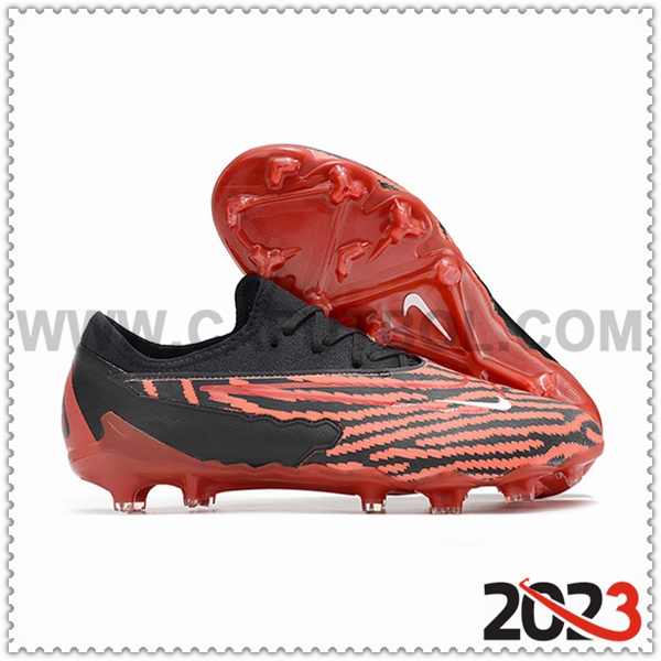 Nike Zapatos de Futbol Phantom GX Academy FG Rojo/Negro