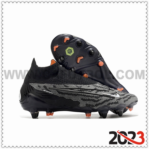 Nike Zapatos de Futbol Phantom- GX Elite DF Link SG Anti Clog Negro/Gris