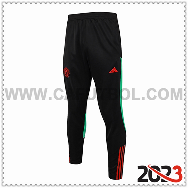 Pantalones Entrenamiento Manchester United Negro 2023 2024 -06