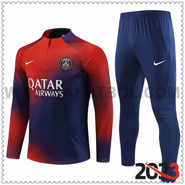 Chandal Futbol PSG Rojo/Azul 2023 2024