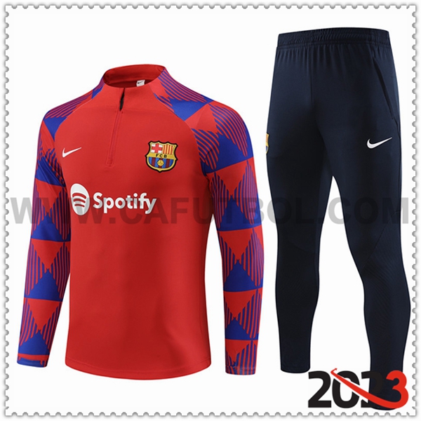 Chandal Futbol FC Barcellona Rojo 2023 2024