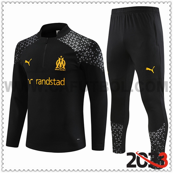 Chandal Futbol Marsella Negro 2023 2024 -02