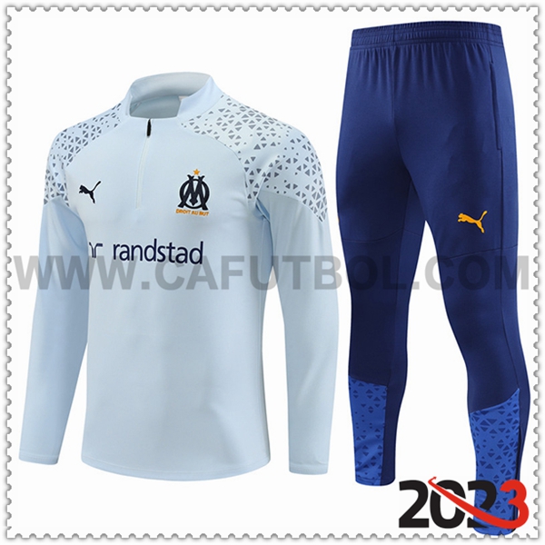 Chandal Futbol Marsella Gris Claro 2023 2024